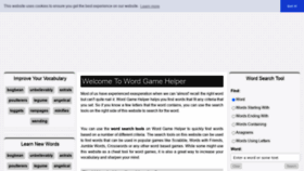 What Wordgamehelper.com website looked like in 2020 (3 years ago)