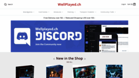 What Wellplayed.ch website looked like in 2020 (3 years ago)