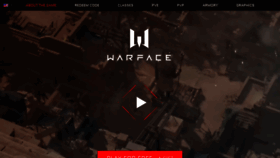 What Warface.com website looked like in 2020 (3 years ago)
