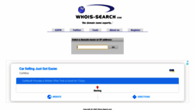 What Whois-search.com website looked like in 2020 (3 years ago)