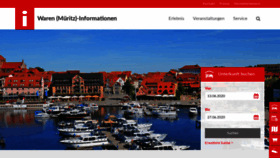 What Waren-tourismus.de website looked like in 2020 (3 years ago)