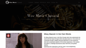 What Wisemusicclassical.com website looked like in 2020 (3 years ago)