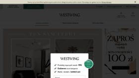 What Westwing.pl website looked like in 2020 (3 years ago)