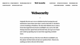 What Websecurity.mobi website looked like in 2020 (3 years ago)