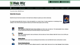 What Webwizforums.com website looked like in 2020 (3 years ago)