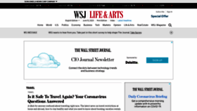 What Wsjtravel.com website looked like in 2020 (3 years ago)