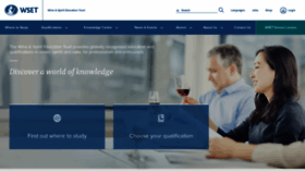 What Wset.co.uk website looked like in 2020 (3 years ago)