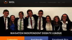 What Wasatchdebate.org website looked like in 2020 (6 years ago)