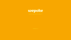 What Wepoke.com website looked like in 2020 (3 years ago)