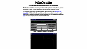 What Winoscillo.com website looked like in 2020 (3 years ago)