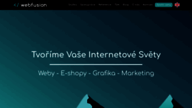 What Webfusion.cz website looked like in 2020 (3 years ago)