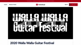 What Wallawallaguitarfestival.com website looked like in 2020 (3 years ago)