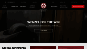 What Wenzelmetalspinning.com website looked like in 2020 (3 years ago)