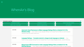 What Whenair.com website looked like in 2020 (3 years ago)