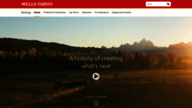 What Wellsfargohistory.com website looked like in 2020 (3 years ago)