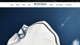 What Woodsfinelinens.com website looked like in 2020 (3 years ago)