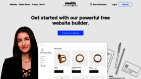 What Weebly.com website looked like in 2020 (3 years ago)