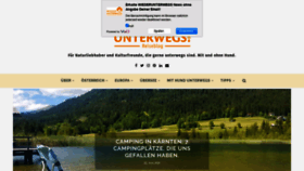 What Wiederunterwegs.com website looked like in 2020 (3 years ago)