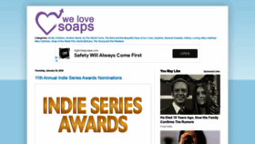 What Welovesoaps.net website looked like in 2020 (3 years ago)