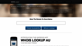What Whoislookup.com.au website looked like in 2020 (3 years ago)