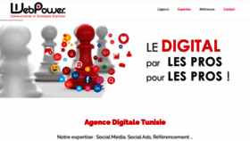 What Webpower-tunisie.com website looked like in 2020 (3 years ago)