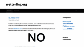 What Wetterling.net website looked like in 2020 (3 years ago)