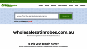 What Wholesalesatinrobes.com.au website looked like in 2020 (3 years ago)
