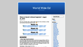 What World-wide-ed.com website looked like in 2020 (3 years ago)