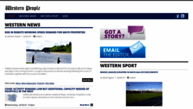 What Westernpeople.ie website looked like in 2020 (3 years ago)