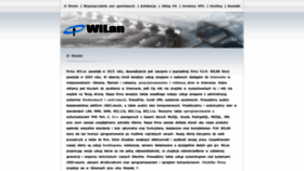 What Wilan.pl website looked like in 2020 (3 years ago)