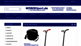 What Webersport.de website looked like in 2020 (3 years ago)