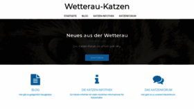 What Wetterau-katzen.de website looked like in 2020 (3 years ago)