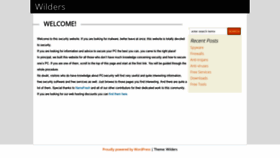 What Wilders.org website looked like in 2020 (3 years ago)