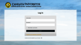 What Webonline.cankaya.edu.tr website looked like in 2020 (3 years ago)