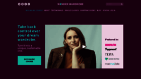 What Wonder-wardrobe.com website looked like in 2020 (3 years ago)