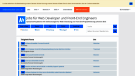 What Webentwickler-jobs.de website looked like in 2020 (3 years ago)