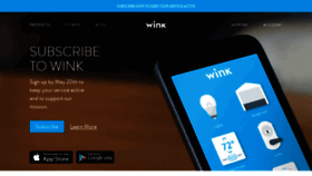 What Wink.com website looked like in 2020 (3 years ago)