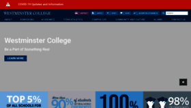 What Westminster.edu website looked like in 2020 (3 years ago)