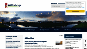 What Wittenberge.de website looked like in 2020 (3 years ago)