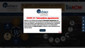 What Websterorthopedics.com website looked like in 2020 (3 years ago)