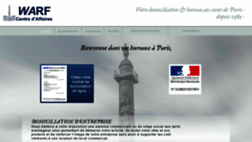 What Warf.fr website looked like in 2020 (3 years ago)