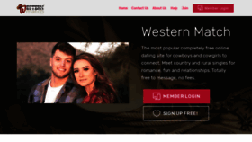 What Westernmatch.com website looked like in 2020 (3 years ago)