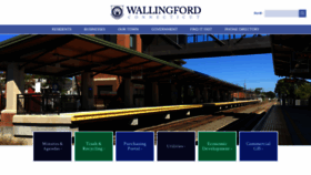 What Wallingford.ct.us website looked like in 2020 (3 years ago)