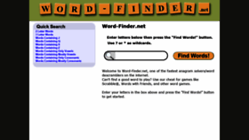 What Word-finder.net website looked like in 2020 (3 years ago)