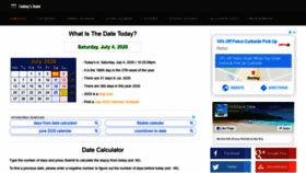What Whatisthedatetoday.com website looked like in 2020 (3 years ago)