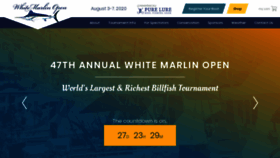 What Whitemarlinopen.com website looked like in 2020 (3 years ago)