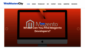 What Webmasterscity.com website looked like in 2020 (3 years ago)