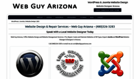 What Webguyarizona.com website looked like in 2020 (3 years ago)