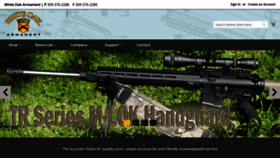 What Whiteoakarmament.com website looked like in 2020 (3 years ago)
