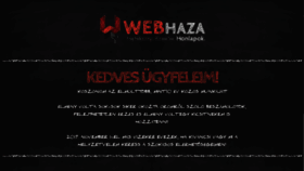 What Webhaza.hu website looked like in 2020 (3 years ago)